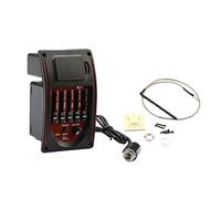 ibasenice 1set Equalizzatore Per Pickup Di Chitarra Acustica Con Controllo Volume Qs Regolazioni Intuitive Per Ogni Stile Musicale e Massima Chiarezza Del Suono