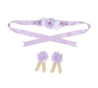 ibasenice 1set Fascia Maternità Con Fiori Per Shower e Occasioni Speciali Sash Belt Per Aspettative