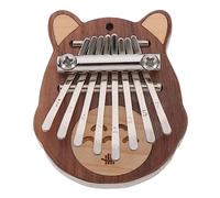 ibasenice 1set Kalimba Miniatura Legno Con Corda Strumento Musicale Portatile Per Principianti Facil Usare Trasportare Per Iniziare Suonare e Divertirsi Con La Musica