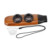 ibasenice 1set Kazoo Pratico Doppio Foro Per Chitarra e Ukulele Strumento Musicale Per Ragazza e Adulti Per Iniziare e Divertirsi La Colore Legno Naturale