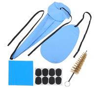 ibasenice 1set Kit Di Pulizia Per Strumenti Musicali Di Accessori Per Sax Clarinetto Oboe e Flauto Con Spazzola e Panno Morbido Pulizia Per Interni e Tubazioni Musicali