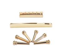 ibasenice 1set Perni Per Chitarra Acustica Accessori Ponte e Capotasto Per Migliorare La Qualità Del Suono e La Sostenibilità Compatibile Con Chitarre Folk Classiche e Ukulele