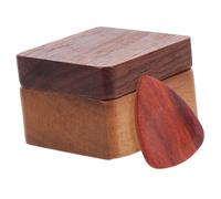 ibasenice 1set Scatola Porta Plettri Legno Con Plettri Organizer Per Chitarra Portatile e Compatto Per Musicisti e Appassionati Chitarra