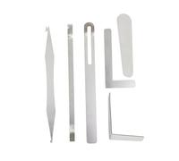 ibasenice 1set Strumenti Per Riparazione Saxofono Professionale Argento Kit Completo Per Manutenzione Strumenti Musicali Utensili Premium Per Amanti Del Sax e Della