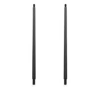 ibasenice 2 aste per subwoofer con altezza regolabile da 9,76'' a 12,44'', mini asta di montaggio con filettatura M6 per impianti audio professionali e per uso domestico, colore nero.