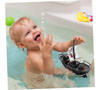 ibasenice 2 Giocattoli da Bagno Elettrici per Nave Pirata Galleggiante Giochi Bagno Pirata per Divertenti e Stimolanti per Bagnetto