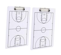 ibasenice 2 Lavagna Cancellabile per Pallacanestro Resistente e Portatile per Allenatori Guida per Accessorio per Allenamenti Basket