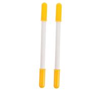 ibasenice 2 Manici Cavalluccio Dondolo in Plastica Threaded Impugnature Sostitutive Antiscivolo per Giochi Cavallo per Facili da Montare Accessori Gialli per Riparazione e DIY