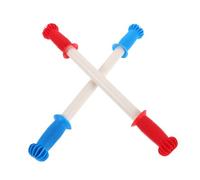 ibasenice 2 Maniglie per Giocattoli Cavallo Dondolo in Plastica Ergonomiche per Impugnature Sicure e Resistenti per Sostituzione e Progetti DIY Colori Vivaci Rosso e Blu