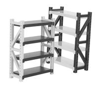 ibasenice 2 Miniature Dollhouse Warehouse Shelves in Plastic Storage Rack For Micro Scene Furniture Tiny Bookshelf Model For Pretend Play And Organizational Skills