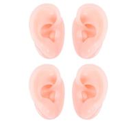 ibasenice 2 paia Modelli Orecchie Finte in Silicone Morbido per Pratica Educativa Stampi Realistici per Pulizia Orecchio e Agopuntura Strumenti Didattici Professionali per Scuole e Negozi