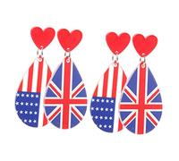 ibasenice 2 Paia Pendenti Patriottici con Americana Design Unico per Festa Accessori Moda per Donne e Ragazze Leggeri e Confortevoli Idee per Amiche e