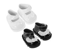 ibasenice 2 Paia Scarpe Miniature per Bambole Pizzo Scarpe Gioco per Neonate Accessori per Vestire e Decorazioni Scene Casa delle Bambole