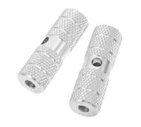 ibasenice 2 Pedane per Bici in Resistente Antiscivolo con Scanalature Supporti Posteriori Cilindrici per Mountain Bike