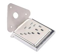 ibasenice 2 Pezzi Aggiorna Il Tuo Mandolino Triangolo in Metallo Cordiera Cambia Corde Argento Accessorio Per Chitarra E Mandolino