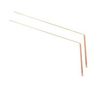 ibasenice 2 pezzi Bacchette da Rabdomante in Rame 99% Bastoni Leggeri per Caccia Fantasmi e Ricerca Tesori Strumenti Precisi e Portatili Alta Accuratezza e Resistenza