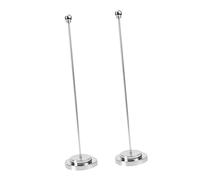 ibasenice 2 Pezzi Base Bandiera Resistente All'usura In Piedi Monti Stand Montaggio Per Accessori Porta Della Bandiera Interna Base Stabile Portabandiera Silver Ferro Da Stiro