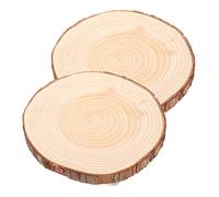 ibasenice 2 Pezzi Base di Chip in Legno Rotondo fioriere in Piedi Supporto per fioriera Stand per Piante Indoor pianta Supporto per Vaso di Fiori Sgabello portavaso Base di fioriera