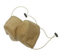 ibasenice 2 Pezzi Copriscarpe Resistente All'usura Khaki Fibbia da Ballerina e Corda Elastica per Talloni, Protezione la Guida e Uso Quotidiano