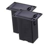 ibasenice 2 Pezzi Custodia Batteria 9v per Pickup Chitarra e Basso, Contenitore Resistente Connettore, Accessori per Strumenti Musicali, Compatta per Installazione Pick-up Attivi