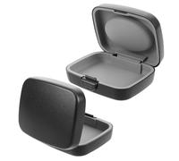 ibasenice 2 Pezzi Custodia Rigida per Apparecchi Acustici Organizer Compatto con Imbottitura Protettiva Custodia Tascabile Ultra Leggera per Viaggi e Trasporto Sicuro