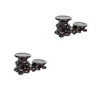 ibasenice 2 Pezzi Espositore Legno per Vasi Base Decorativa per Fioriere e da Retro e Resistente per Piante e Statue Decorative