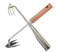 ibasenice 2 Pezzi Estirpatore Manuale per Erbacce Multi da Giardinaggio con Ergonomico e Affilata per Rimozione e Erbacce
