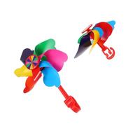 ibasenice 2 Pezzi Girandole Colorate per Bicicletta e Scooter per PVC Leggero e Resistente Decorazione Vento per Ragazzi e Ragazze Accessori Creativi e Brillanti per Manubrio