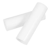 ibasenice 2 Pezzi Giunto Dritto per Tenda, Connettore per Asta Tenda in Plastica Bianca, Collegamento Facile e Stabile, per Campeggio e Avventure All'aperto