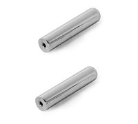 ibasenice 2 Pezzi in Acciaio Inossidabile Per Chitarra Slide Bar Solid Tone Per Chitarre Hawaiane Slide Stick Round Nose Per Pedal Steel E Dobro Per Giocatori Argento