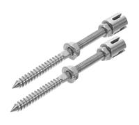 ibasenice 2 Pezzi Morsetto per Fune per Piante Cavo da Parete per Soffitto di Sospensione per Tende Supporto per Piante Supporto per Piante Collegamento per Traliccio