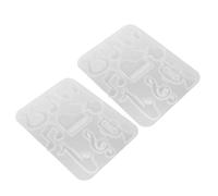 ibasenice 2 Pezzi Musical Instrument Silicone Mold For Resin Earrings Music Note Pendant Casting Mould For DIY Jewelry Batch Crafting Party Favors