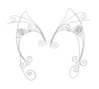 ibasenice 2 pezzi Orecchini Ear Cuff Donna Non Piercing Leggeri Design Retro Clip Auricolare Elegante Accessorio Moda Versatile per Tutti Gli Stili