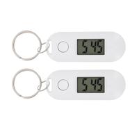 ibasenice 2 Pezzi Orologio Portachiavi Da Appendere in Materiale Resistente Orologio Digitale Per Studenti Design Leggero e Pratico Utile Per Conoscere Scuola e Coltivare Senso