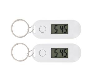 ibasenice 2 Pezzi Orologio Portachiavi Da Appendere in Materiale Resistente Orologio Digitale Per Studenti Design Leggero e Pratico Utile Per Conoscere Scuola e Coltivare Senso