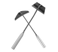 ibasenice 2 Pezzi Piccola portatile diserbo scopo mini agricoltura piccolo attrezzo da giardino per scavare il giardinaggio strumento di scavo del terreno acciaio Argento