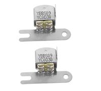 ibasenice 2 Pezzi Testina Magnetica del Nastro Cassetta in Metallo per Registratore Cassette Doppio Pulsante Indipendente e Impedenza Dc 210 Ohm, Accessorio per Riproduttore Audio