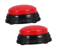 ibasenice 2 Pulsanti Luminosi con Suono per Giochi e Party Pulsante Prank per Addestramento Cani e Giochi Classe Effetti Sonori e Vivace per Eventi e Competizioni