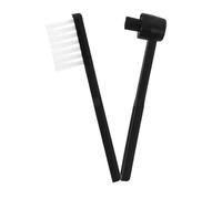 ibasenice 2 Pz spazzola per la pulizia dei pennello da record spazzola per rimuovere la spolverino per giradischi vintage pulisci stilo per plastica Black