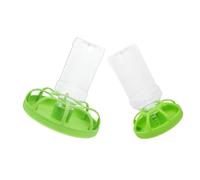 ibasenice 2 Set Alimentatore per Piccole Creature Vassoio Resistente con Capacità Design Spreco per Quaglie e Pulcini Facile Manutenere