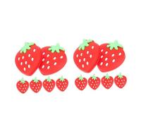 ibasenice 2 Set Ammortizzatori per Tennis Silicone Antivibrazione Facile Applicare Compatibili con Racchette Colore Rosso 6 * 2