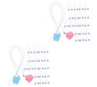 ibasenice 2 Set Elegante Scatola Porta-dentini Porta-dentini Per Bambini Robusta E Sicura Per Conservare I Primi Dentini Del Bambino 20 Pezzi*2