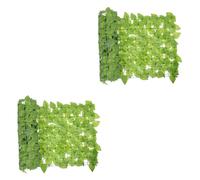 ibasenice 2 Set Recinzione Artificiale per Balcone Pannello Decorativo Imitato con Naturali Flessibile e Resistente per Terrazzi e Speciali