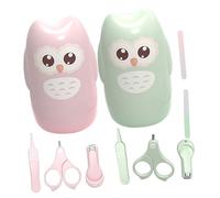 ibasenice 2 Sets Forbicine Per Unghie Per Ragazzo Ragazza Ragazza Kit Di Tagliaunghie Per Ragazzo Con Custodia Forma Di Civetta Resistente