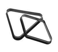ibasenice 2 Triangle Rack per Biliardo in Plastica Resistente Portapalline da Tavolo Pool Design per Posizionamento Facile Compatibile con Palline Standard e Club Snooker
