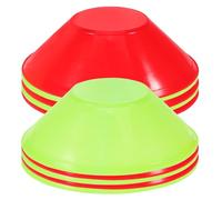 ibasenice 20 Coni per Calcio in Plastica PE Rotondi per Allenamento e Miglioramento Abilità Tecniche, Accessori per Partite di Calcio e Basket