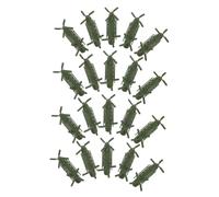 ibasenice 20 Modellini Elicotteri Militari Giocattoli Aeromobili da Collezione per Decorazioni per Camerette e Scenari con Modelli per Tavoli da Sabbia