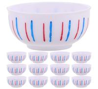 ibasenice 20 pezzi di ciotole per ramen per casa delle bambole - Stoviglie da cucina in plastica per micro decorazioni per casa delle bambole, accessori per foto per la 1,65x1,65x0,79 pollici