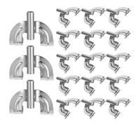 ibasenice 20 Pezzi Gancho Metálico Para Batería Accesorios De Hardware Para Instrumentos De Percusión Piezas Resistentes Compatibles Montaje Seguro