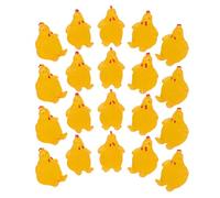 ibasenice 20 Pezzi Miniature Figurine di Galline in Resina Leggera Mini Polli per Decorazioni Micro Paesaggi Fattoria DIY Terrari Acquari e Artigianato Creativo